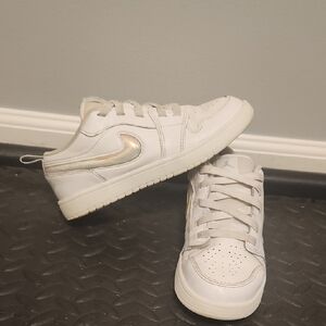 Jordan 1 Glitter Swoosh Youth Size 3Y